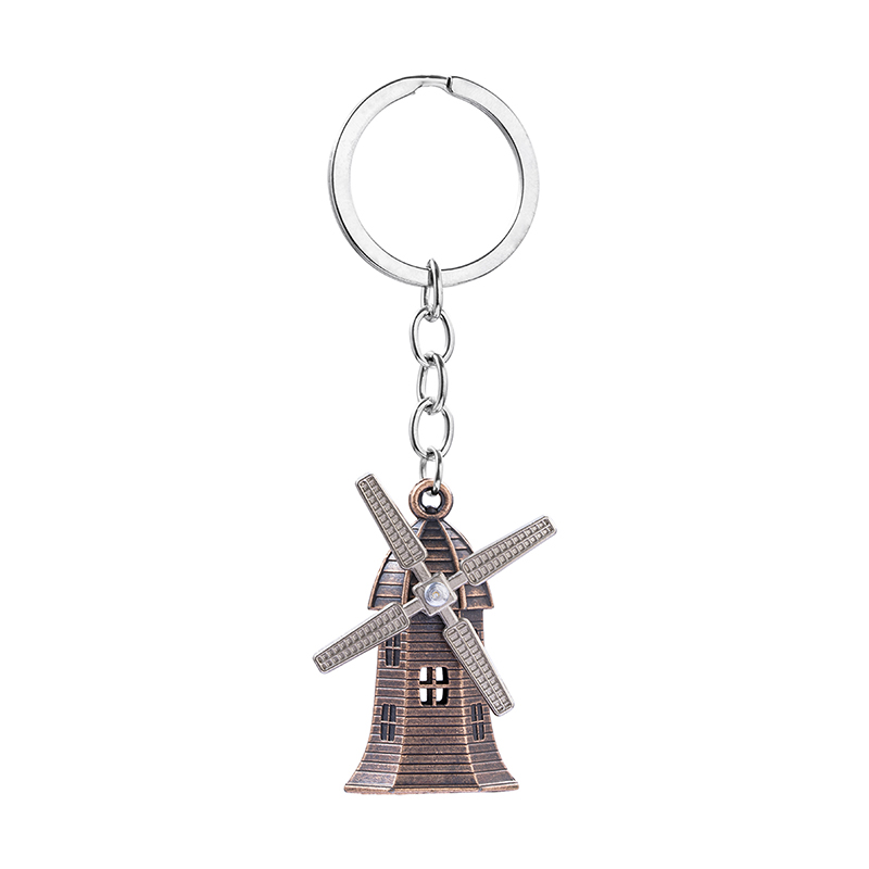 Hip-hop Retro Cross Windmill Alloy Irregular Keychain display picture 4