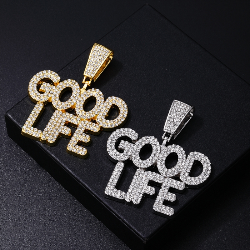 Hip-hop Rock Animal Cross Letter Stainless Steel Alloy Copper Plating Inlay Rhinestones Jewelry Accessories display picture 3