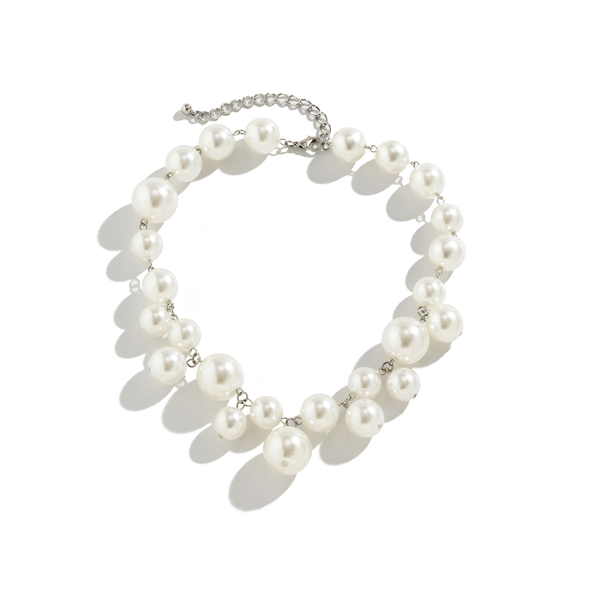 Simple Style Geometric Imitation Pearl Women's Necklace display picture 3