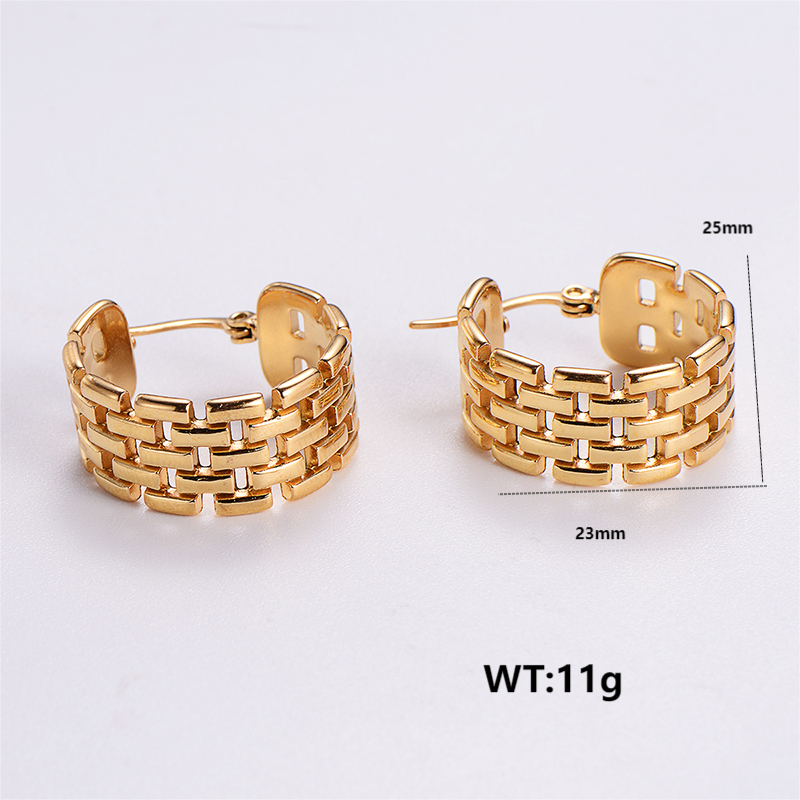 1 Pair Vintage Style Solid Color Bow Knot Plating 304 Stainless Steel 18K Gold Plated Ear Studs display picture 5