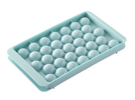 Fashion Round Ice Tray With Lid Plastic Ice Cube Mold display picture 5