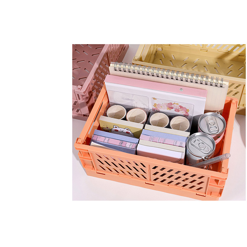 Casual Solid Color Plastic Storage Basket display picture 1