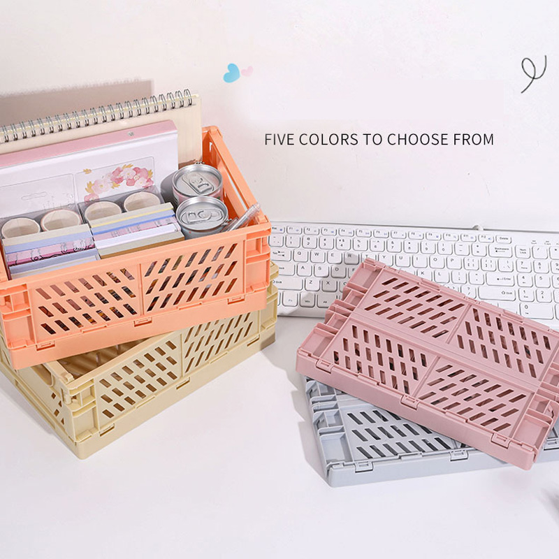Casual Solid Color Plastic Storage Basket display picture 2