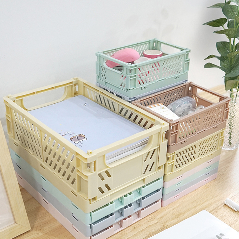 Casual Solid Color Plastic Storage Basket display picture 5