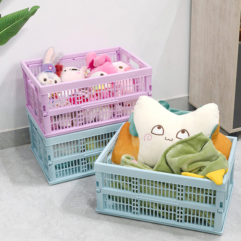 Casual Solid Color Plastic Storage Basket display picture 6