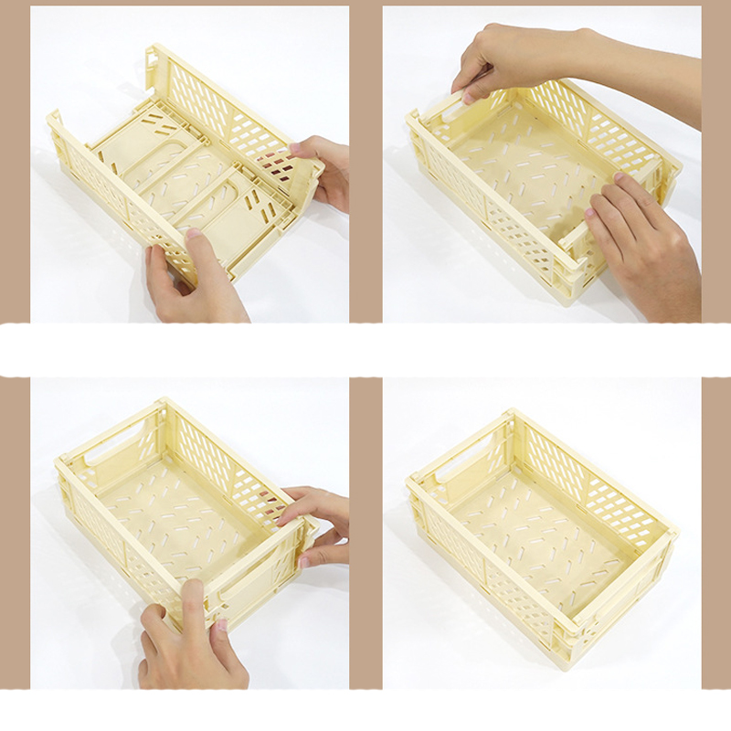 Casual Solid Color Plastic Storage Basket display picture 8