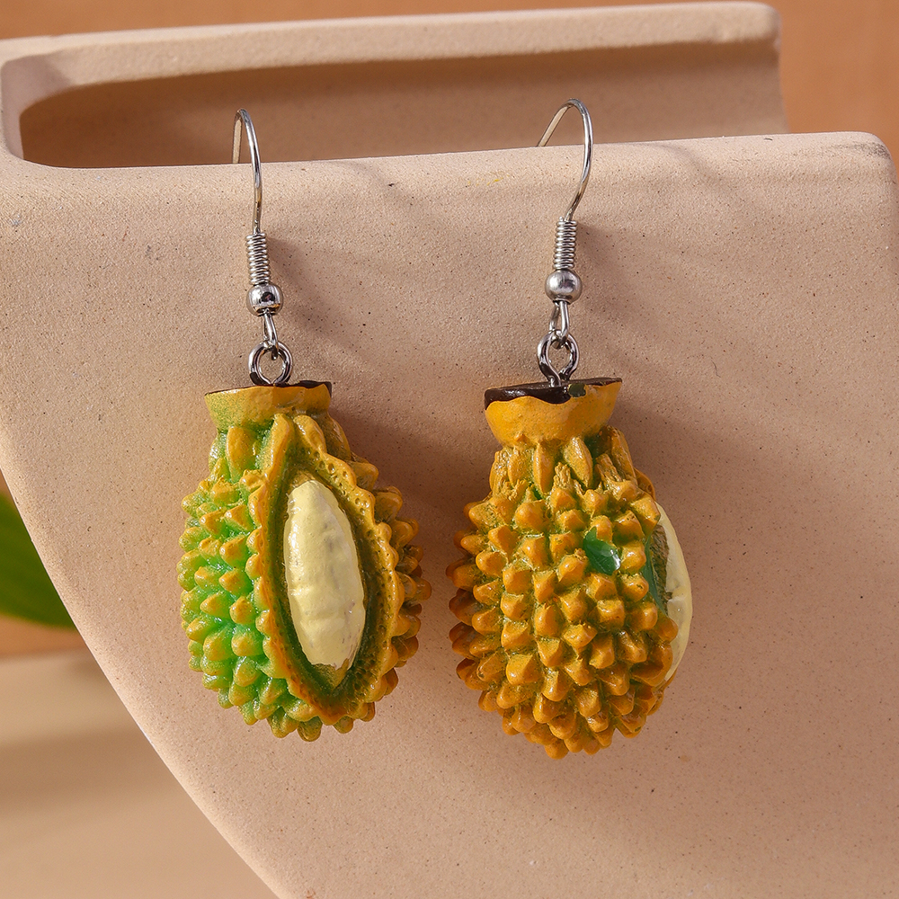 1 Pair Simple Style Commute Plant Alloy Plastic Drop Earrings display picture 10
