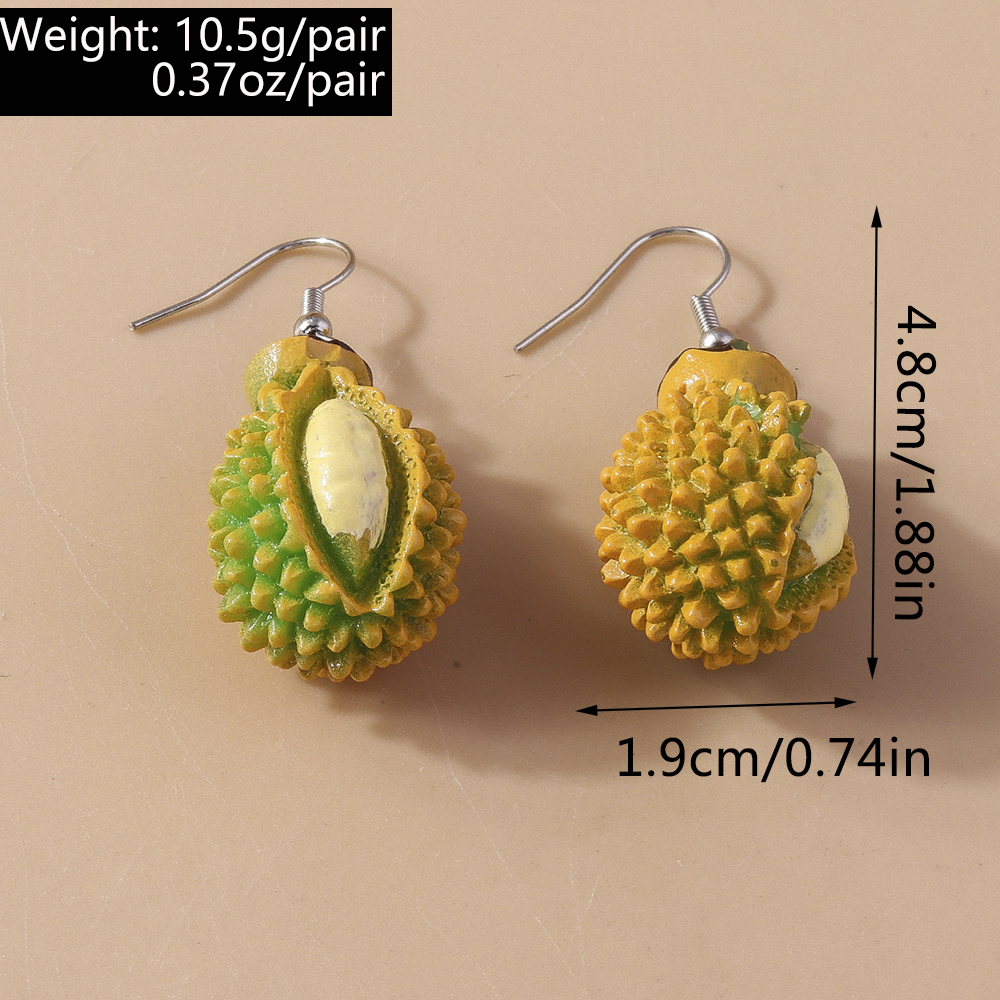 1 Pair Simple Style Commute Plant Alloy Plastic Drop Earrings display picture 2