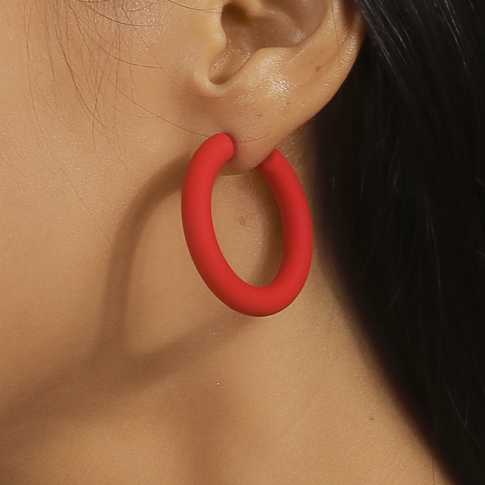 Wholesale Jewelry Simple Style Solid Color Plastic Ear Studs display picture 8