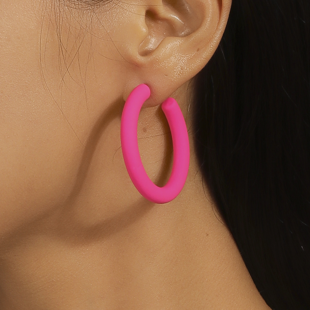 Wholesale Jewelry Simple Style Solid Color Plastic Ear Studs display picture 9