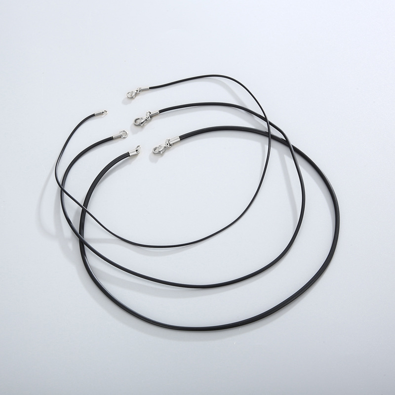 Einfacher Stil Einfarbig Lederseil Überzug Kette Unisex Halskette display picture 5