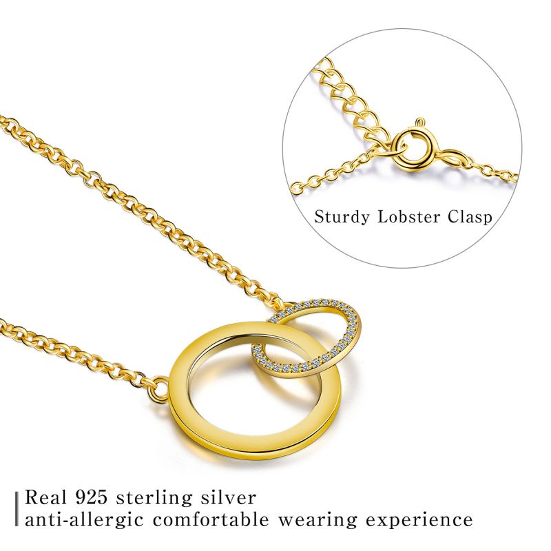 Simple Style Round Sterling Silver Plating Silver Plated Pendant Necklace display picture 4
