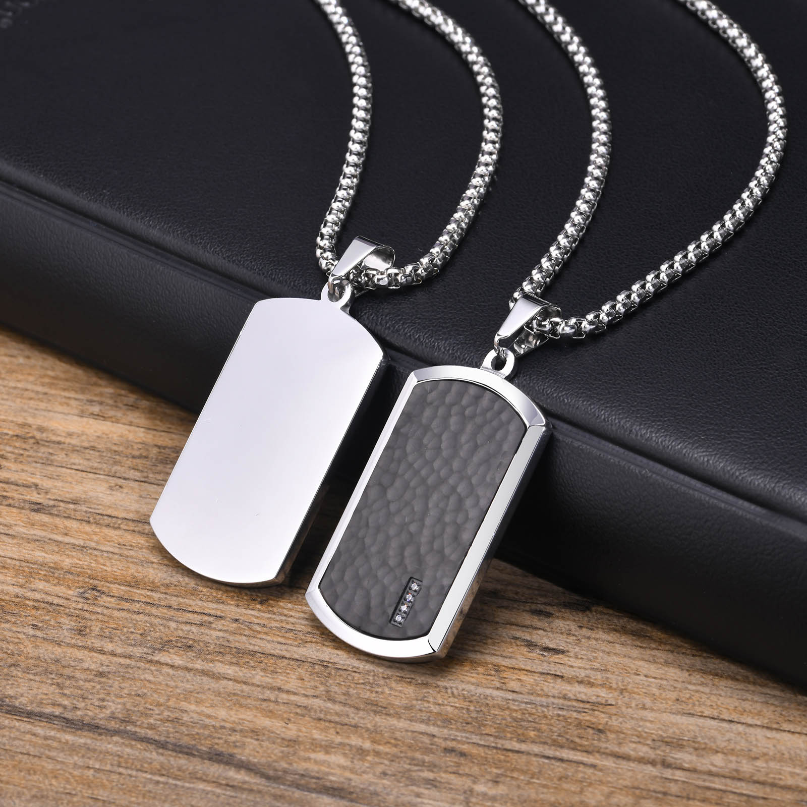 Style Simple Rectangle Acier Inoxydable 304 Placage Incruster Zircon Hommes display picture 5