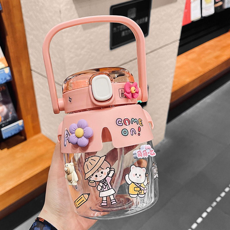 Casual Cute Cartoon Borosilicate Glass Water Bottles 1 Piece display picture 3