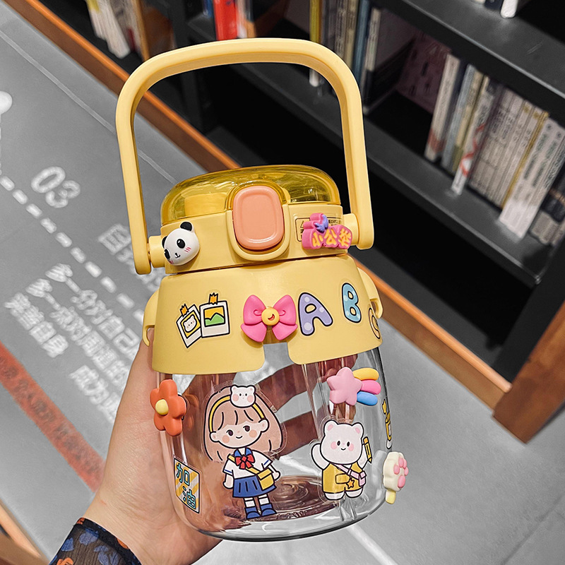 Casual Cute Cartoon Borosilicate Glass Water Bottles 1 Piece display picture 2
