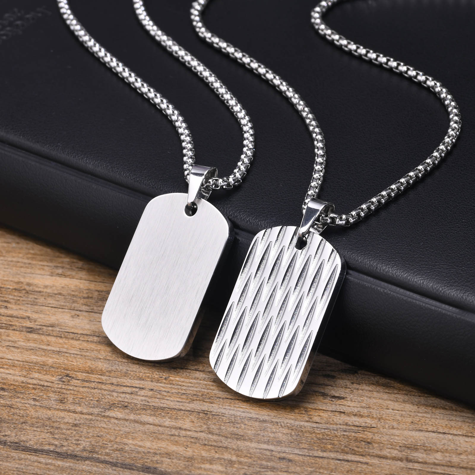 Simple Style Water Ripples 304 Stainless Steel Plating Men's display picture 8