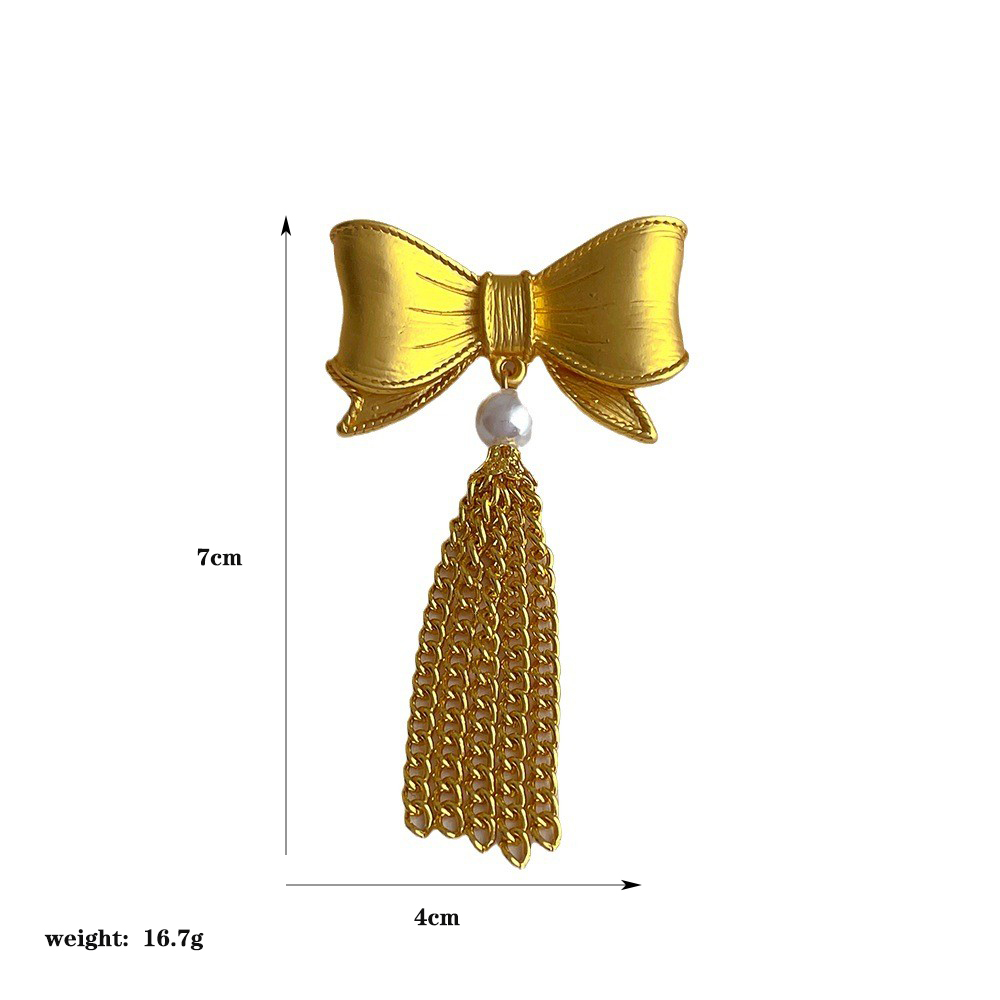 Vintage Style Bow Knot Alloy Copper Women's Brooches display picture 1