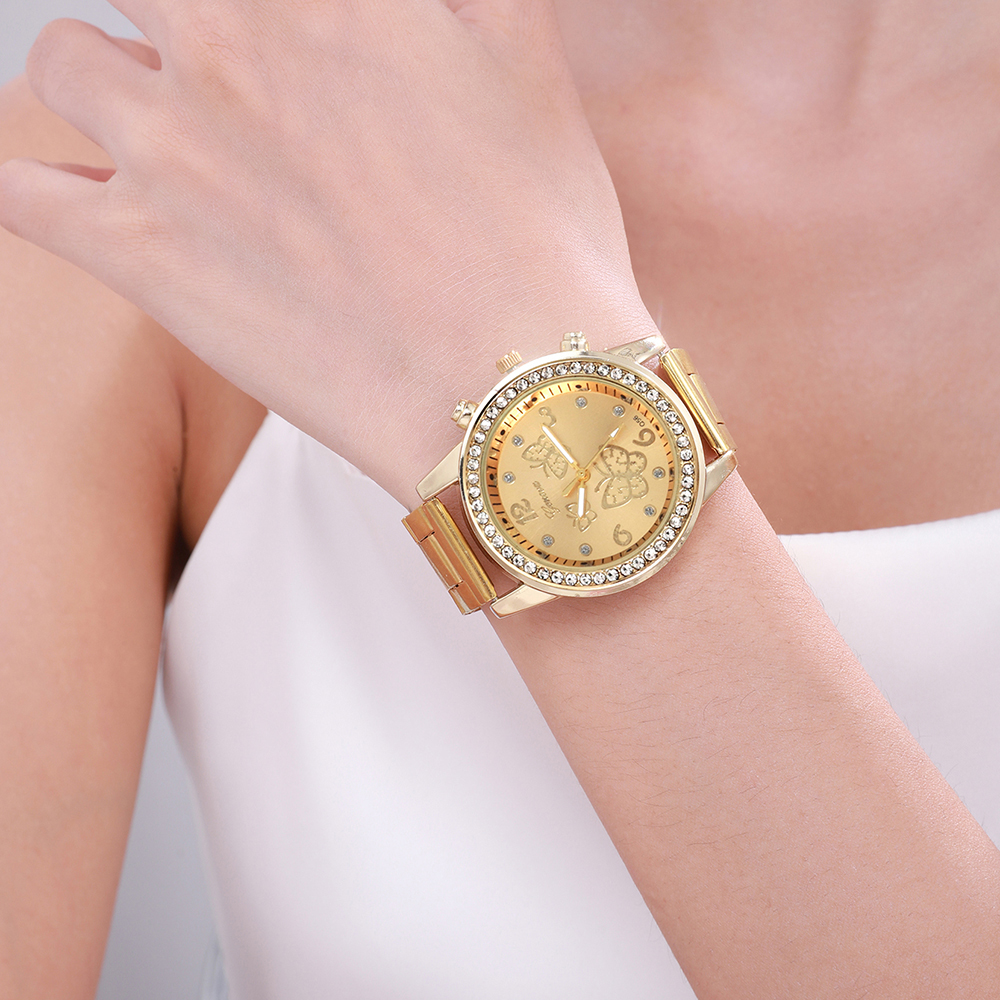 Casual Color Sólido Hebilla Cuarzo Relojes De Mujer display picture 13