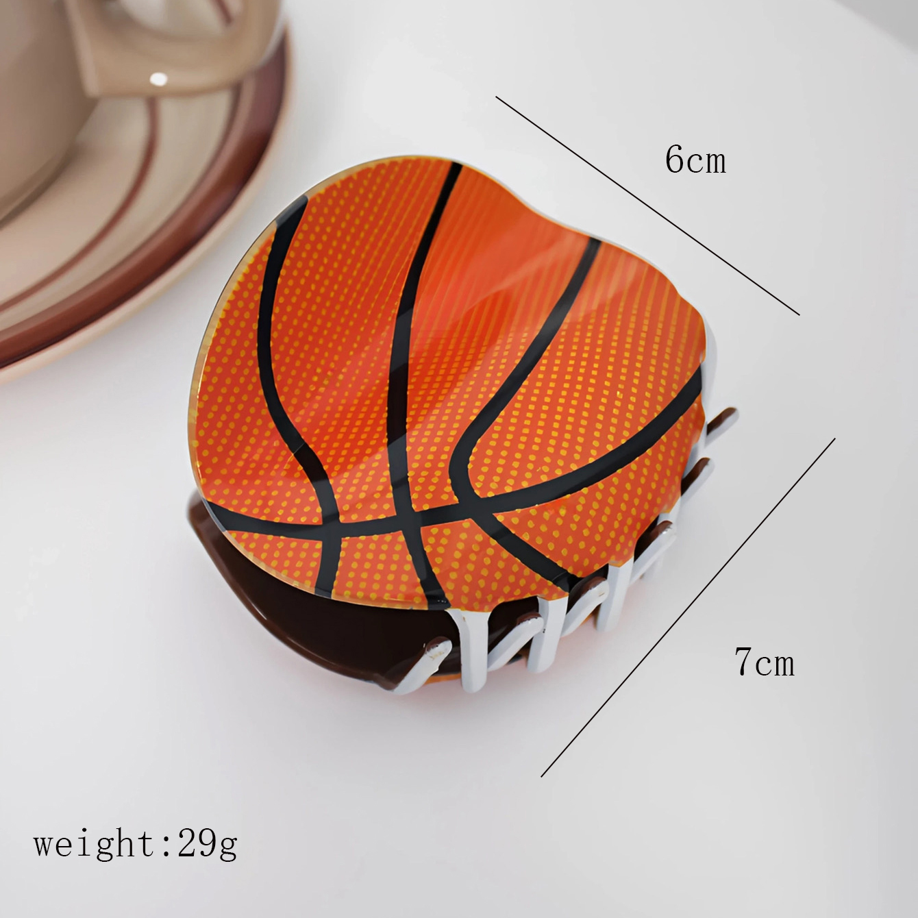 Casual Cute Basketball Acetic Acid Sheets Hair Claws display picture 1