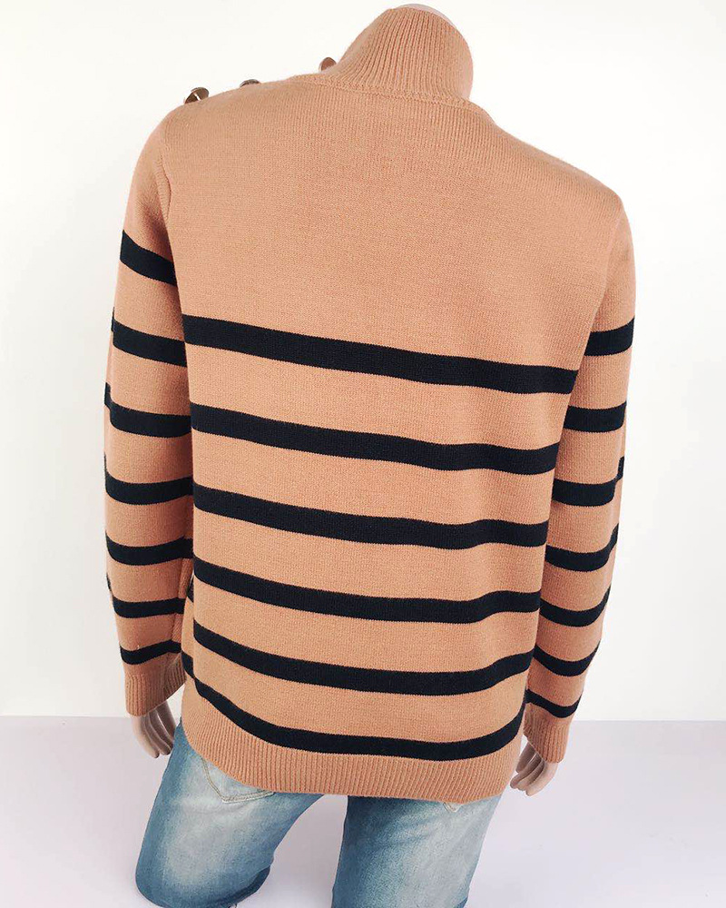 Women's Sweater Long Sleeve Sweaters & Cardigans Braid Fashion Stripe display picture 16