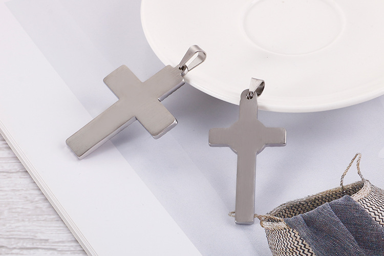 Hip-hop Retro Cross Titanium Steel Plating Gold Plated Charms Jewelry Accessories display picture 7