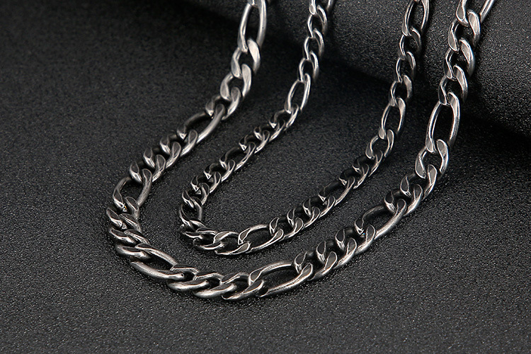 Simple Style Commute Solid Color Titanium Steel Men's Necklace display picture 3