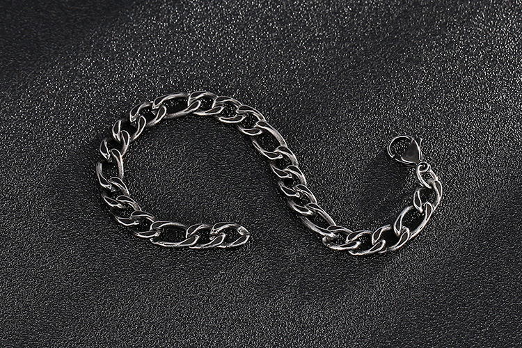 Simple Style Commute Solid Color Titanium Steel Men's Bracelets display picture 2
