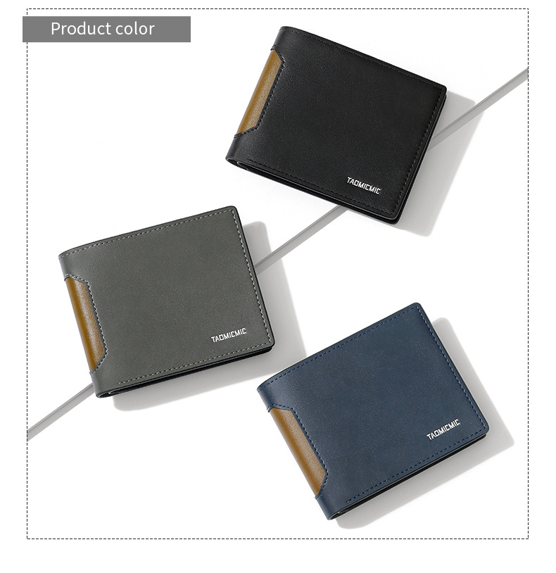 Men's Solid Color Pu Leather Open Small Wallets display picture 5