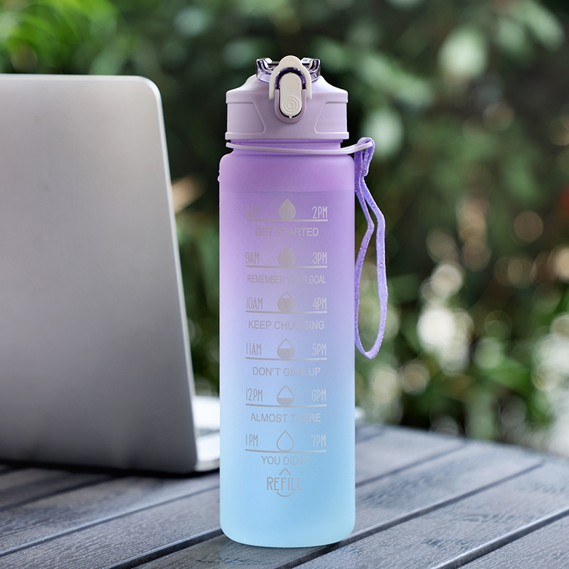 Casual Gradient Water Bottles 1 Piece display picture 8