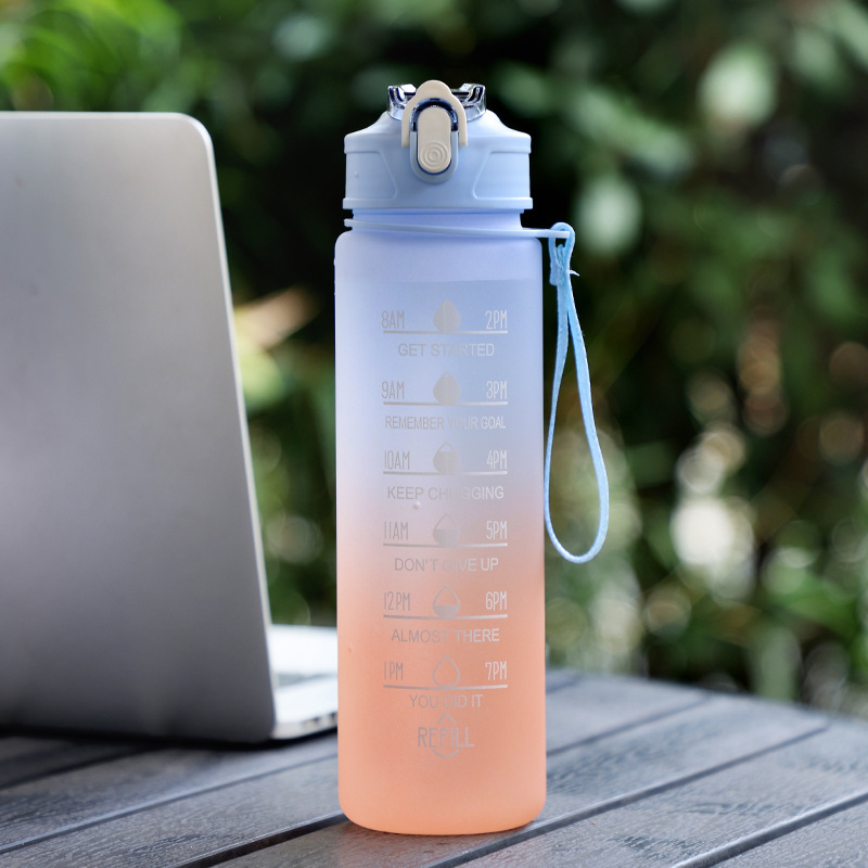 Casual Gradient Water Bottles 1 Piece display picture 6