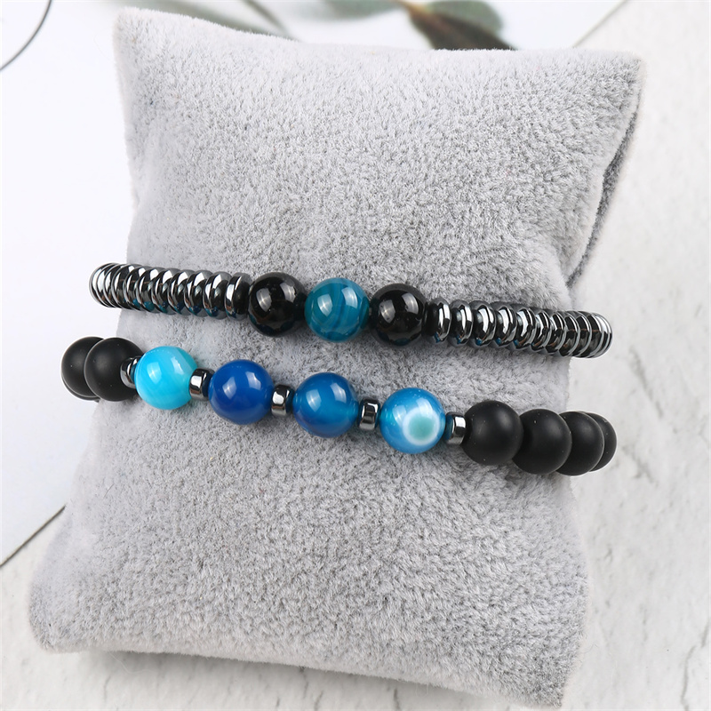 Casual Punk Cool Style Leaf Skull Pu Leather Alloy Men's Bracelets display picture 2