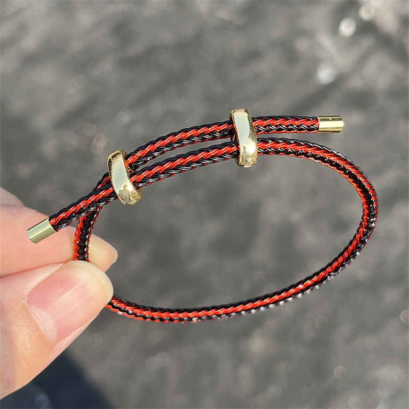 Casual Punk Cool Style Leaf Skull Pu Leather Alloy Men's Bracelets display picture 16