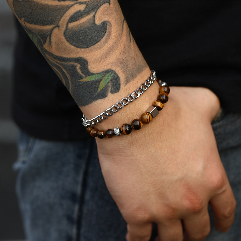Casual Punk Cool Style Leaf Skull Pu Leather Alloy Men's Bracelets display picture 117
