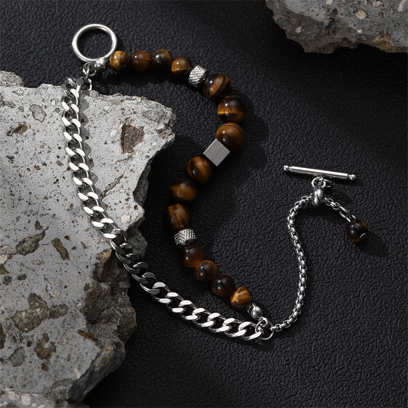 Casual Punk Cool Style Leaf Skull Pu Leather Alloy Men's Bracelets display picture 121