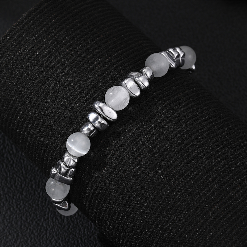 Casual Punk Cool Style Leaf Skull Pu Leather Alloy Men's Bracelets display picture 131