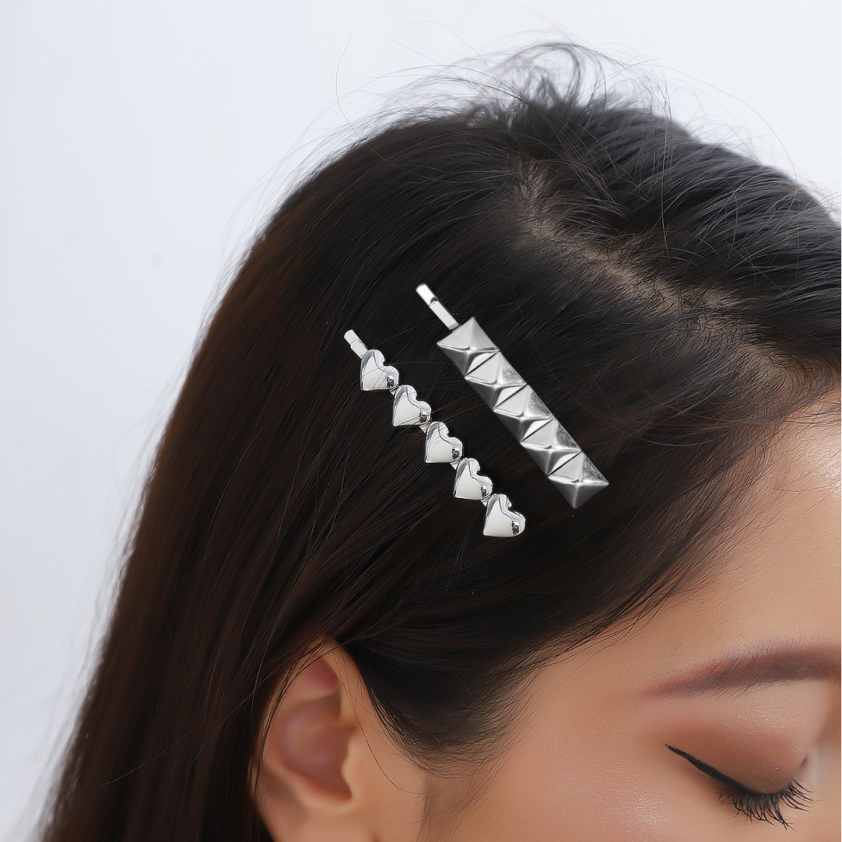 Simple Style Heart Shape Metal Plating Hair Clip display picture 3