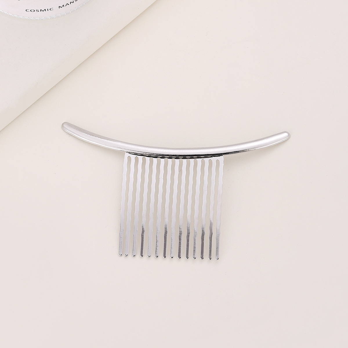 Simple Style Solid Color Alloy Plating Insert Comb display picture 3