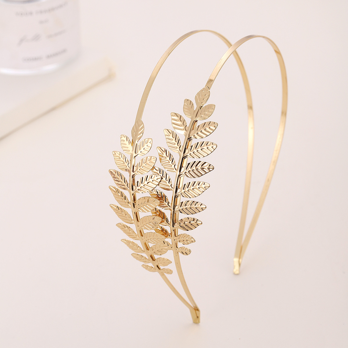 Women's Elegant Leaf Alloy Plating Hair Band display picture 2