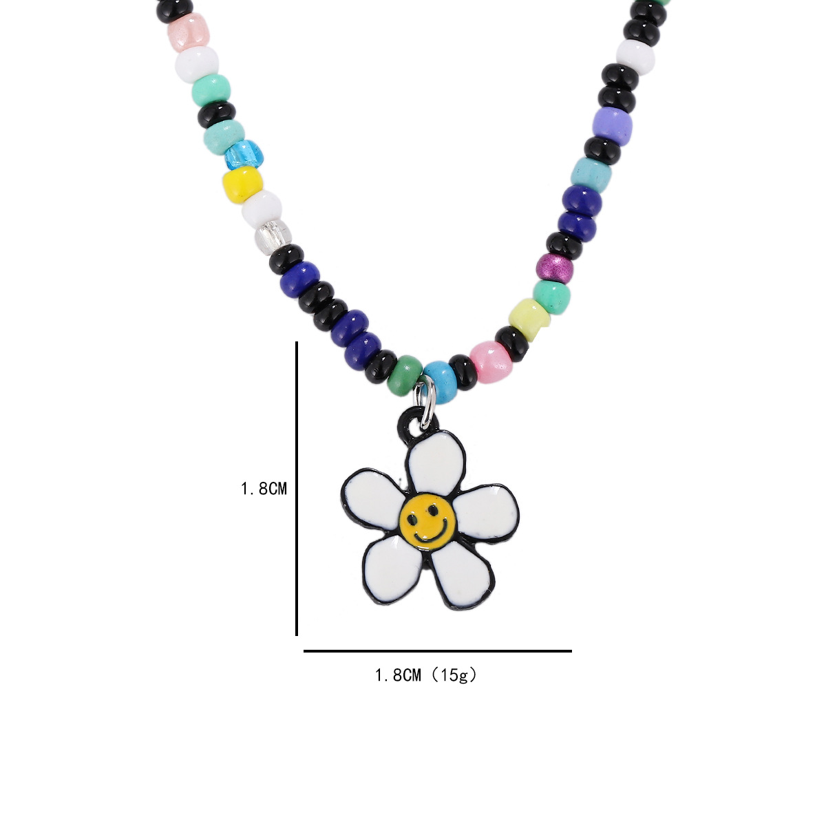 Ig Style Sweet Flower Beaded Women's Pendant Necklace display picture 1