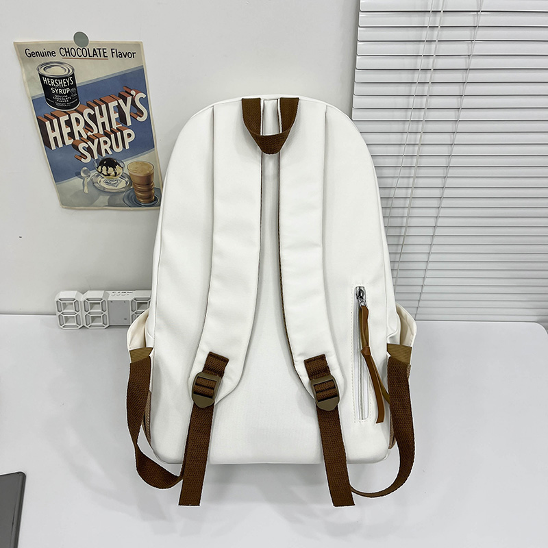 One Size Solid Color Holiday School Backpack display picture 2