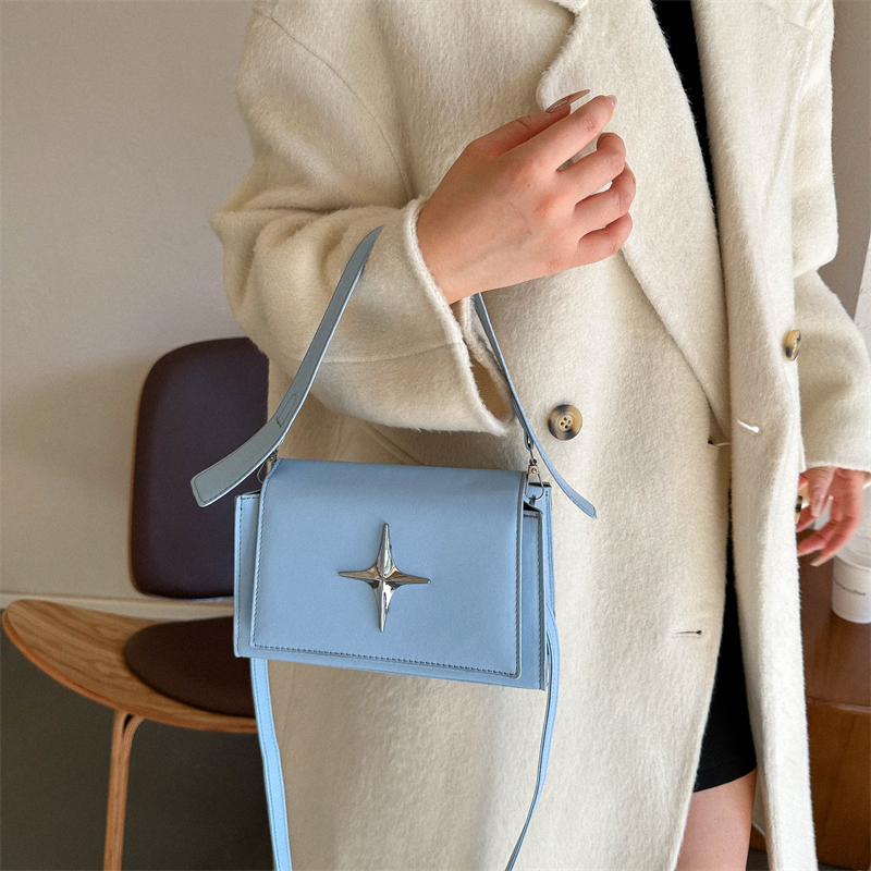 Women's Pu Leather Star Streetwear Square Magnetic Buckle Shoulder Bag Crossbody Bag display picture 10