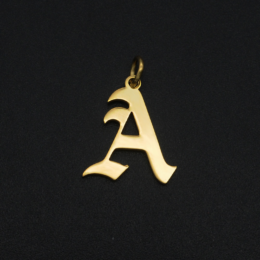 Simple Style Letter Stainless Steel Polishing Plating 18k Gold Plated Jewelry Accessories display picture 1