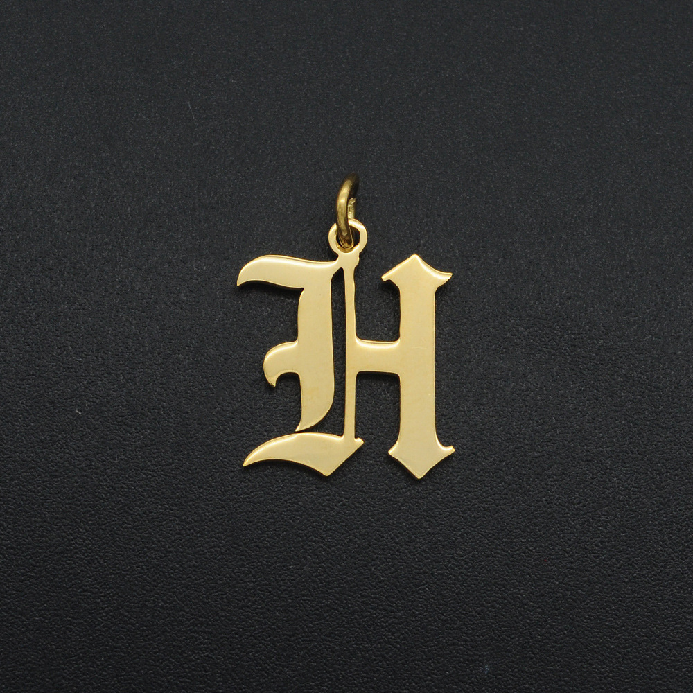 Simple Style Letter Stainless Steel Polishing Plating 18k Gold Plated Jewelry Accessories display picture 4