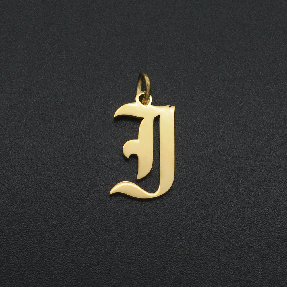 Simple Style Letter Stainless Steel Polishing Plating 18k Gold Plated Jewelry Accessories display picture 5