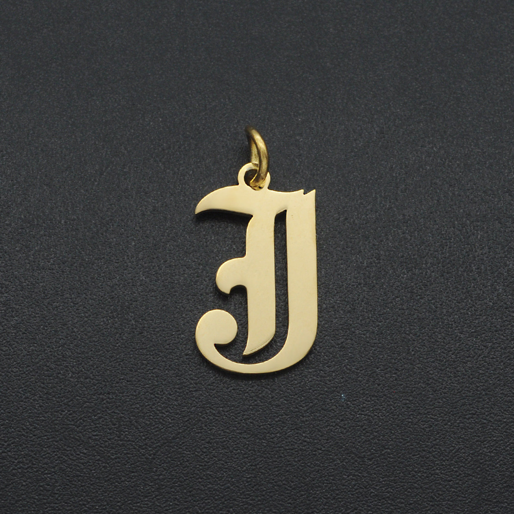 Simple Style Letter Stainless Steel Polishing Plating 18k Gold Plated Jewelry Accessories display picture 6
