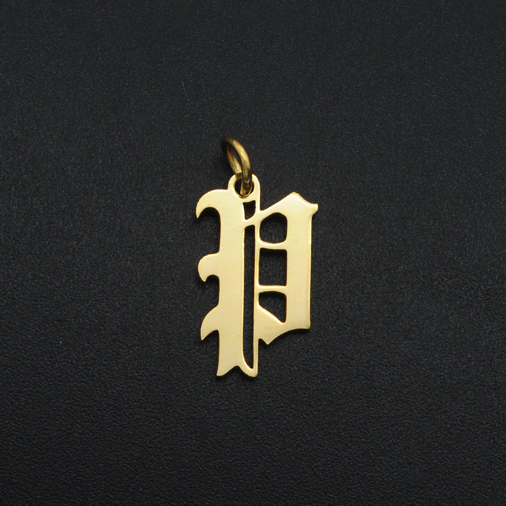 Simple Style Letter Stainless Steel Polishing Plating 18k Gold Plated Jewelry Accessories display picture 8