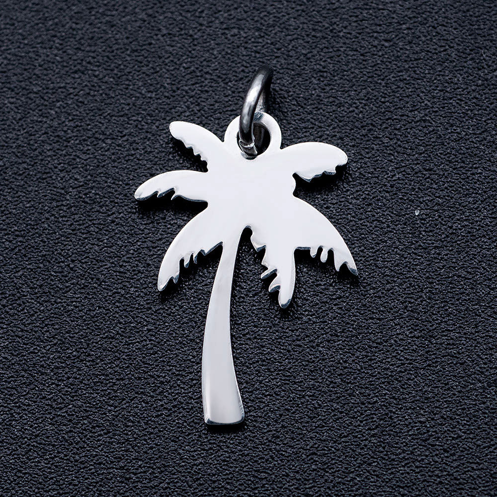 Vintage Style Christmas Tree Feather Stainless Steel Polishing Plating Jewelry Accessories display picture 2