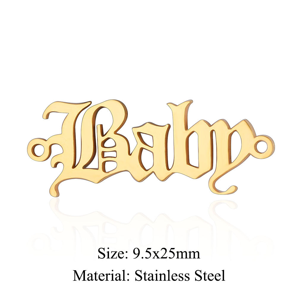 Simple Style Angel Stainless Steel Polishing Plating Gold Plated Jewelry Accessories display picture 1