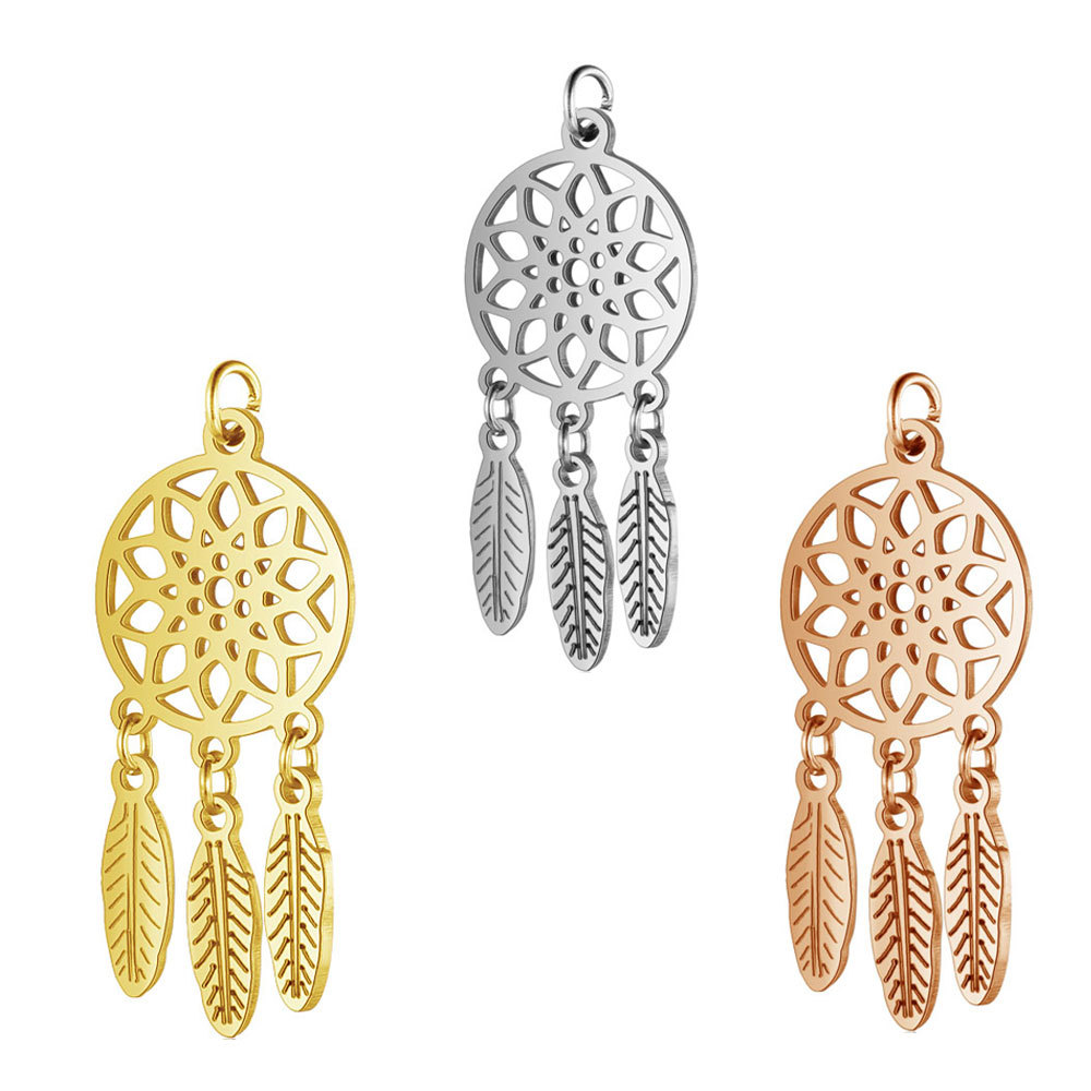 Simple Style Wings Stainless Steel Polishing Plating Gold Plated Jewelry Accessories display picture 7
