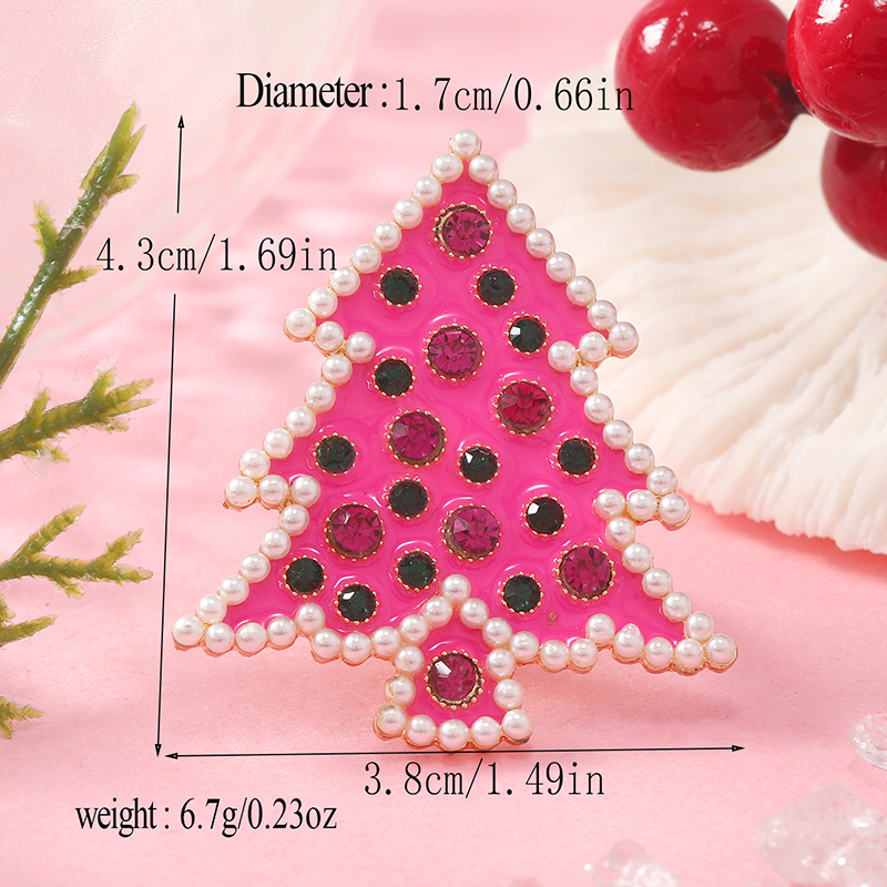 Christmas Modern Style Streetwear Christmas Tree Gold Plated Rhinestones Alloy Wholesale Rings display picture 3